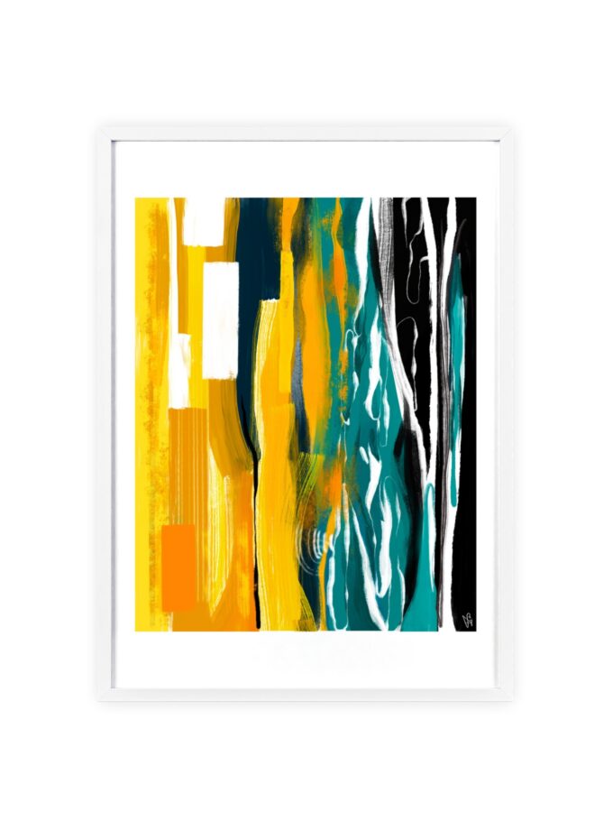 Midnight Swim Poster, Framed