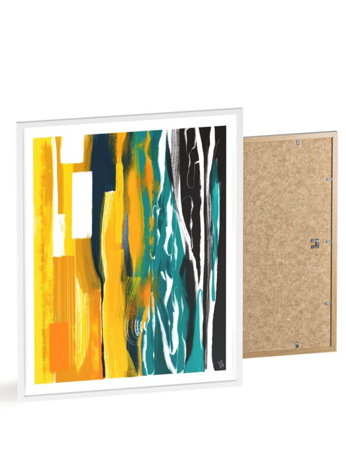 Midnight Swim Poster, Framed