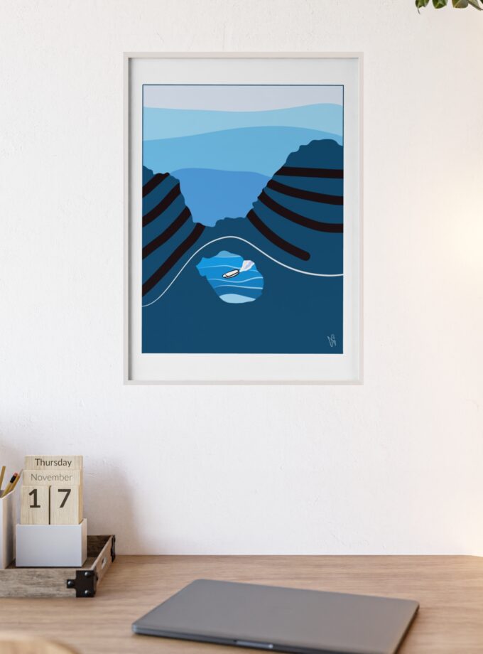 Sky Is Bright Poster, Framed