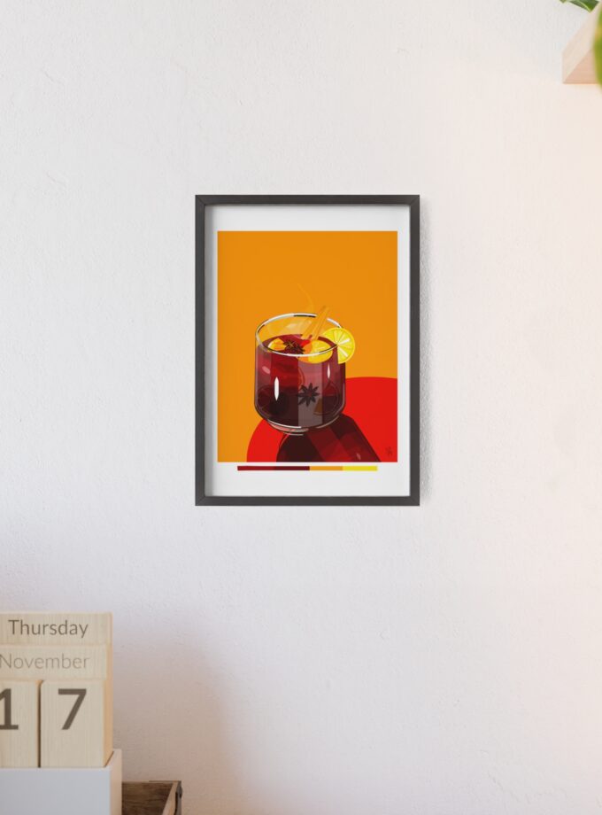 Mulled Wine Poster, Framed