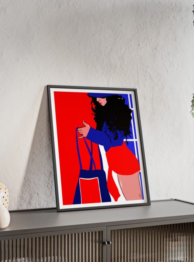 Beach Day Poster, Framed