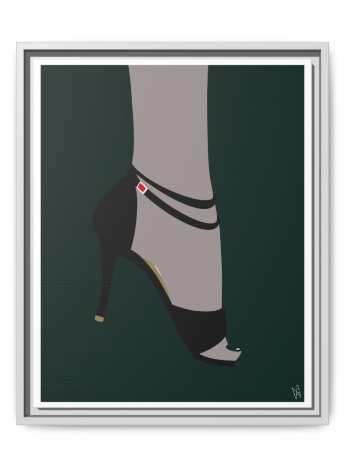 Emerald Canvas, Framed