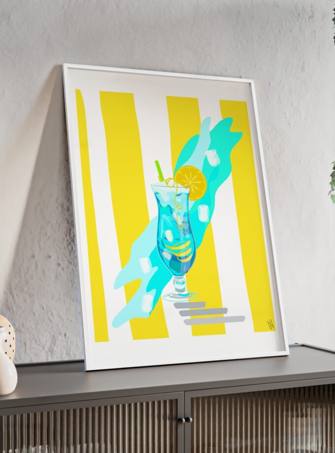 Blue Lagoon Poster, Framed