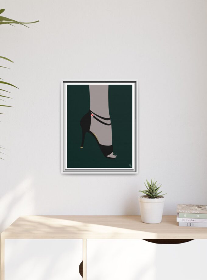 Emerald Canvas, Framed