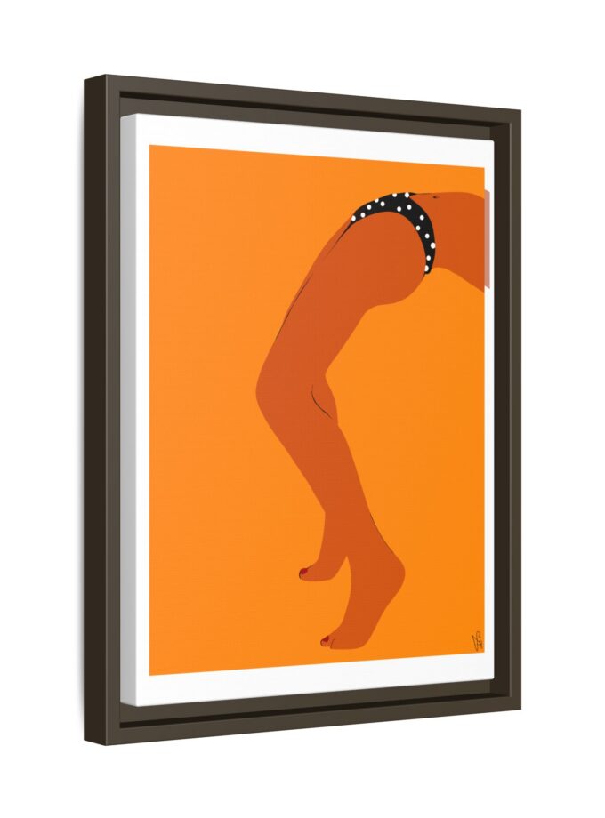 Sun Bath Canvas, Framed