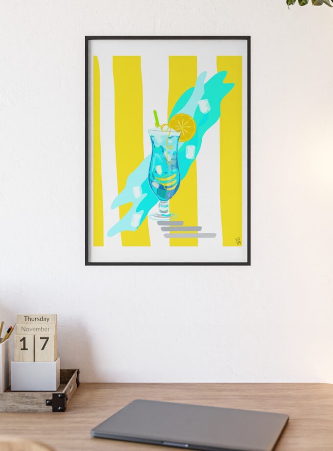 Blue Lagoon Poster, Framed