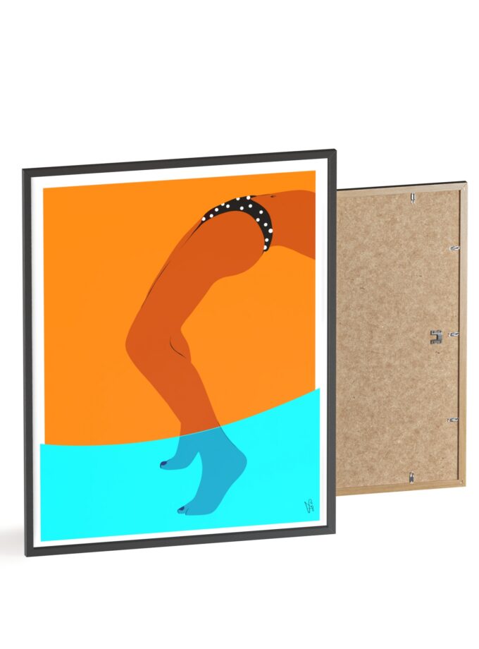 Pool Bridge Poster, Framed