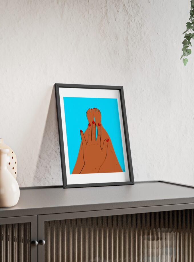 Sky Polish Poster, Framed