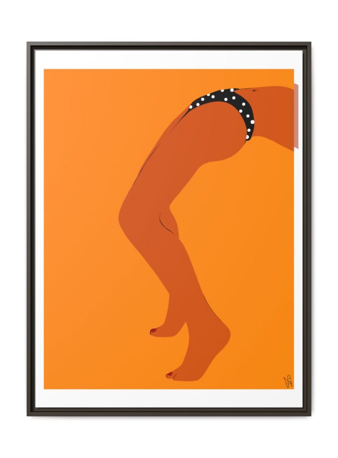 Sun Bath Canvas, Framed