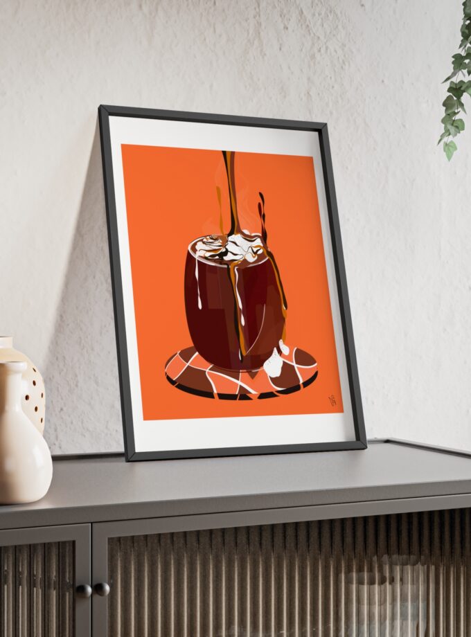 Hot Chocolate Poster, Framed