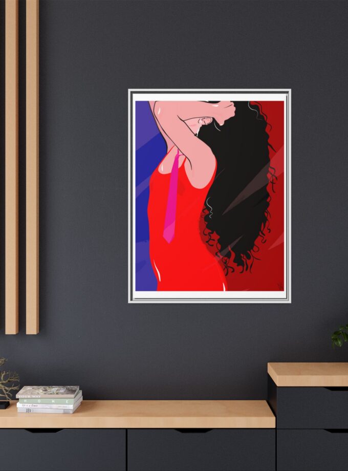 Dirty Mirror Canvas, Framed