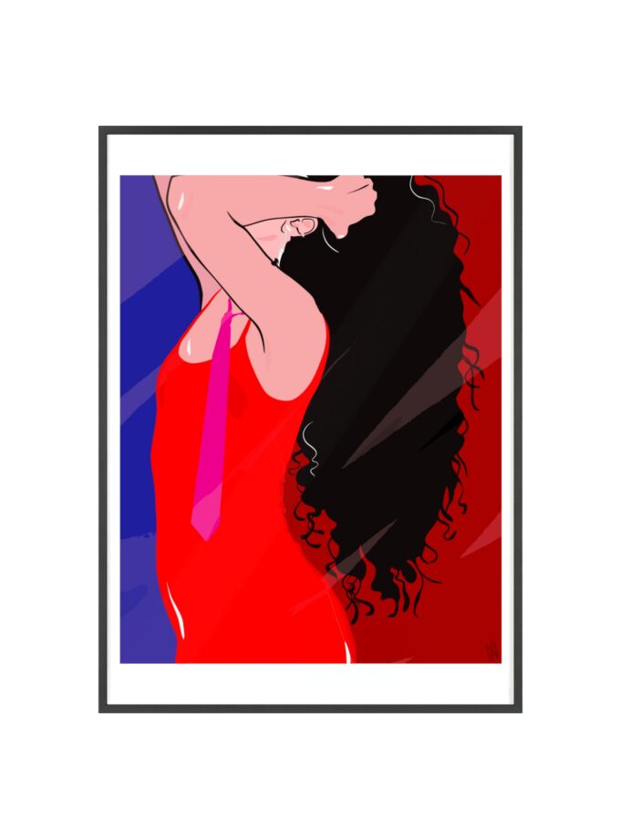 Dirty Mirror Poster, Framed