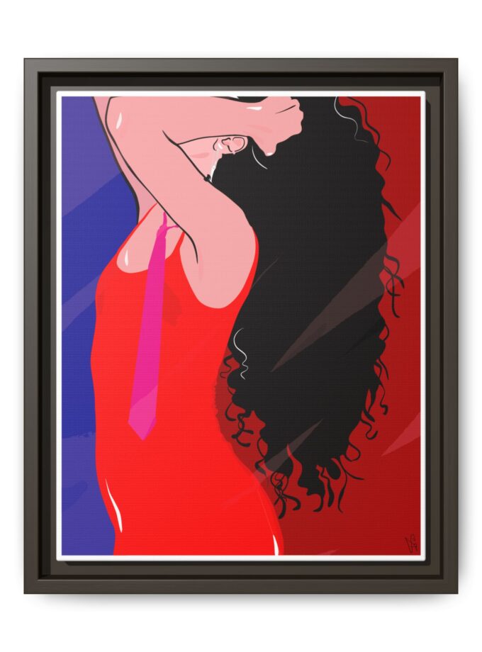 Dirty Mirror Canvas, Framed