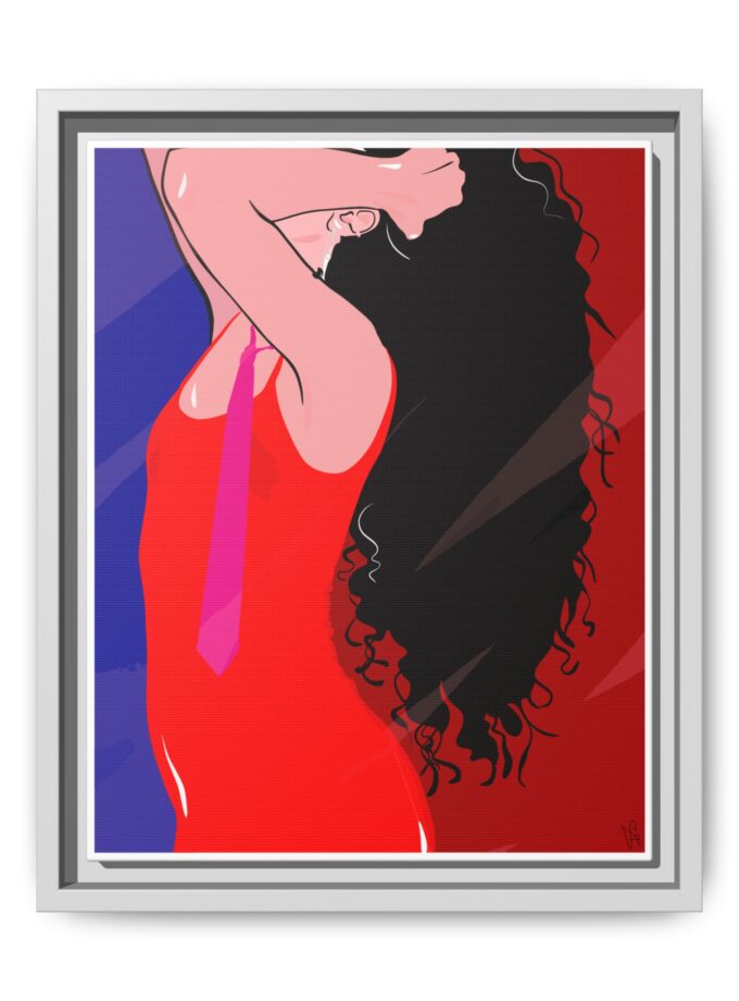 Dirty Mirror Canvas, Framed