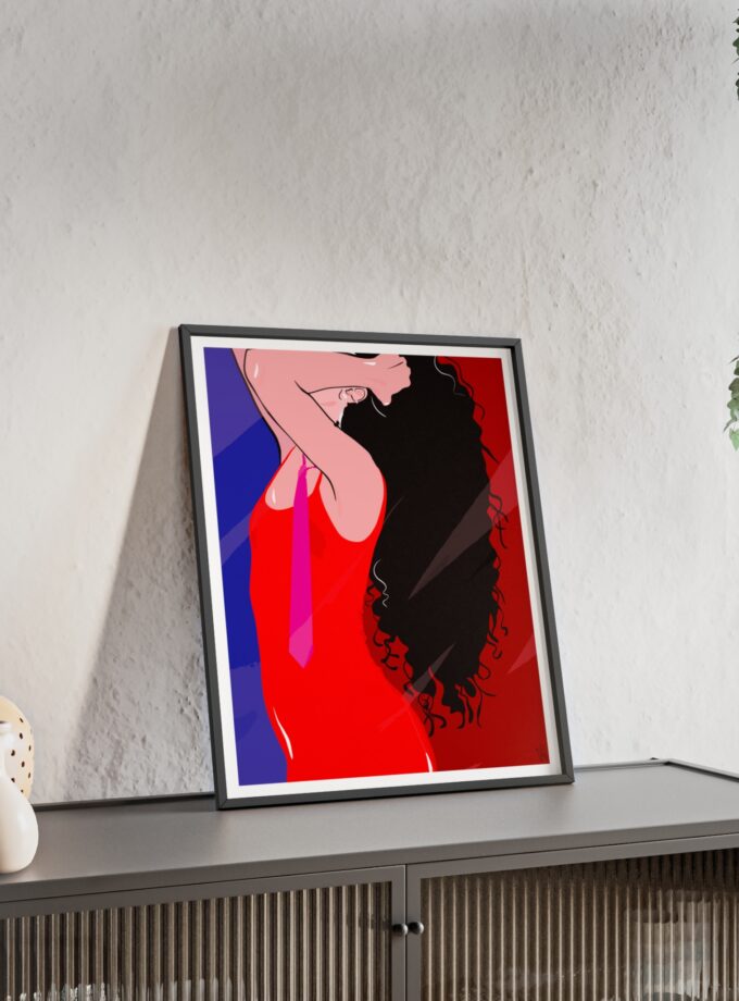 Dirty Mirror Poster, Framed