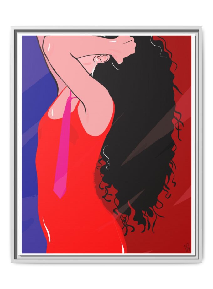 Dirty Mirror Canvas, Framed