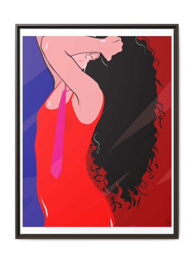 Dirty Mirror Canvas, Framed