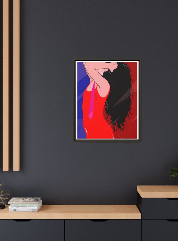 Dirty Mirror Canvas, Framed