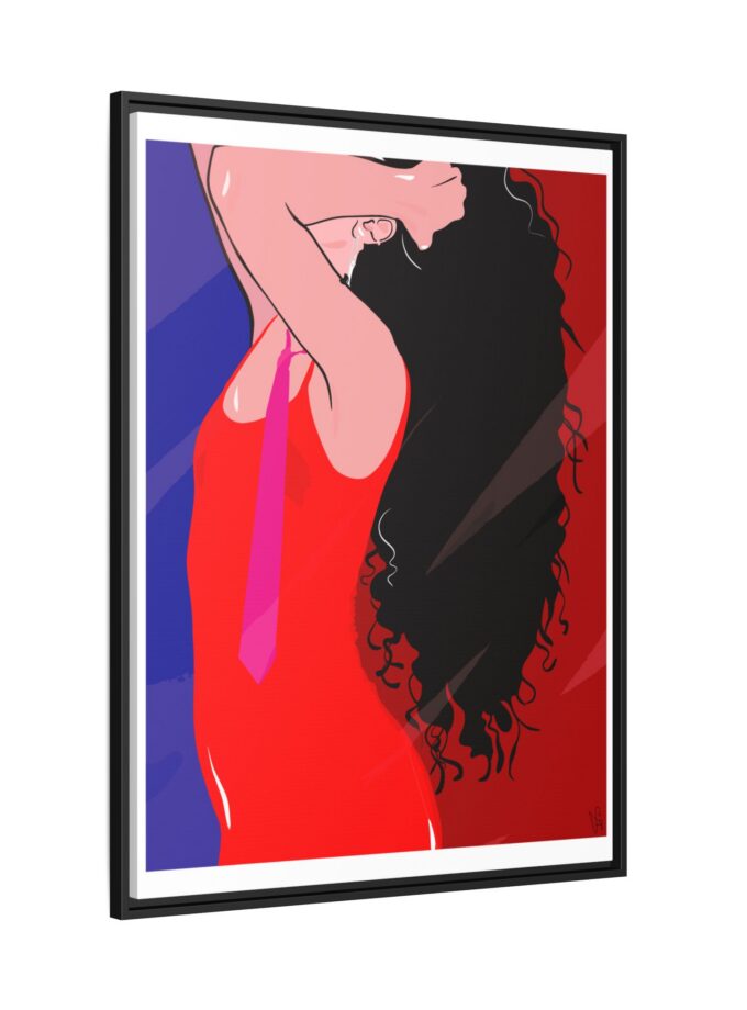 Dirty Mirror Canvas, Framed