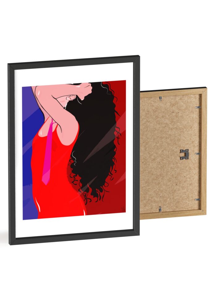 Dirty Mirror Poster, Framed