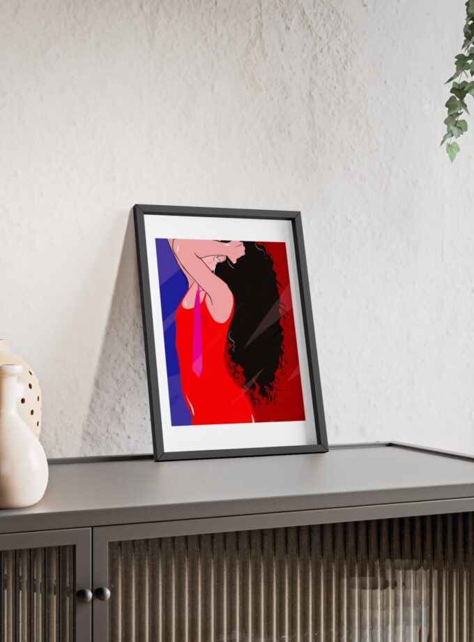 Dirty Mirror Poster, Framed