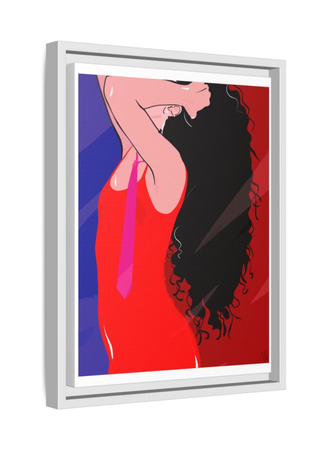 Dirty Mirror Canvas, Framed