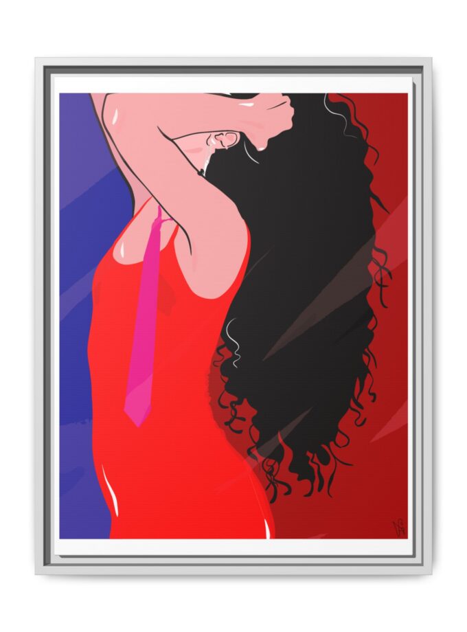 Dirty Mirror Canvas, Framed