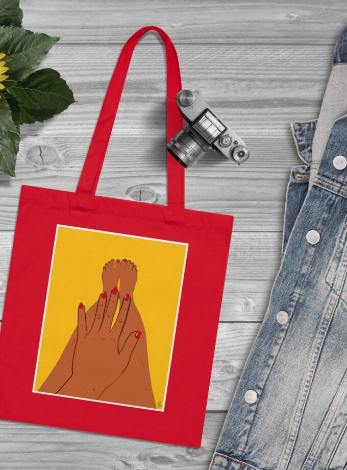 Sun On My Fingers Tote Bag