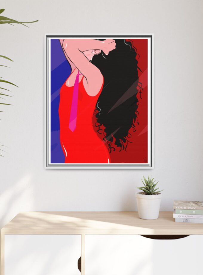 Dirty Mirror Canvas, Framed