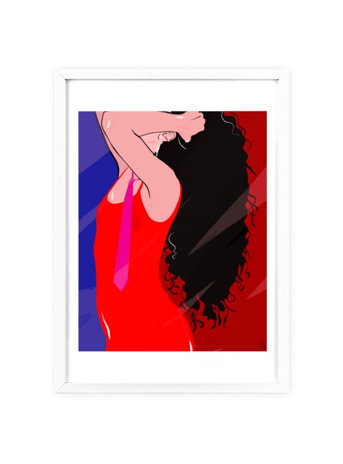 Dirty Mirror Poster, Framed