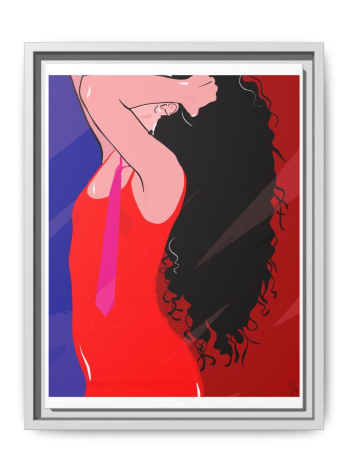 Dirty Mirror Canvas, Framed