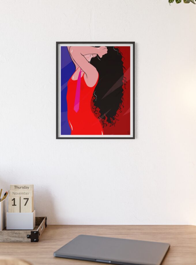 Dirty Mirror Poster, Framed