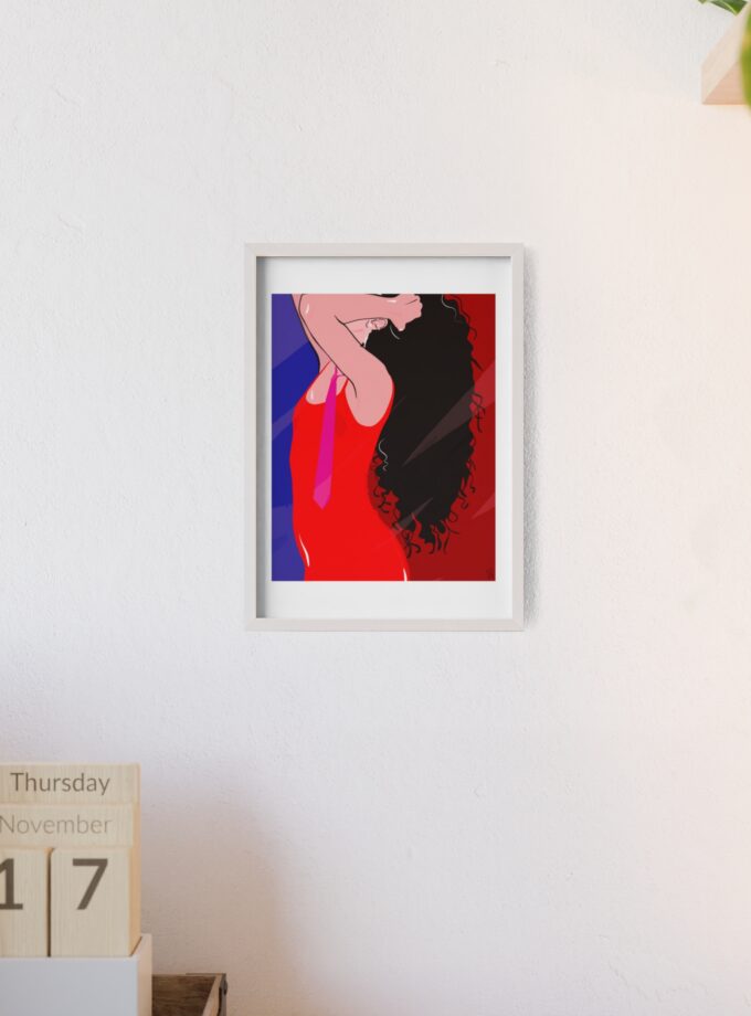 Dirty Mirror Poster, Framed