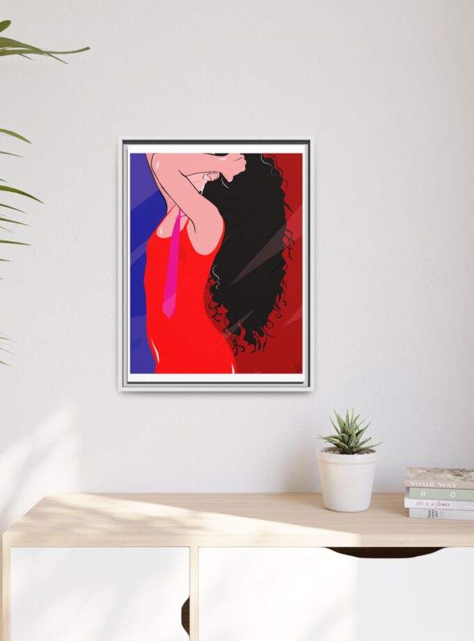 Dirty Mirror Canvas, Framed