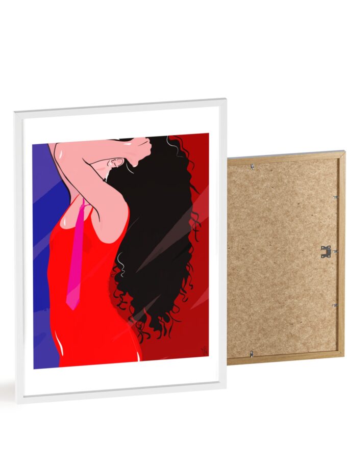 Dirty Mirror Poster, Framed