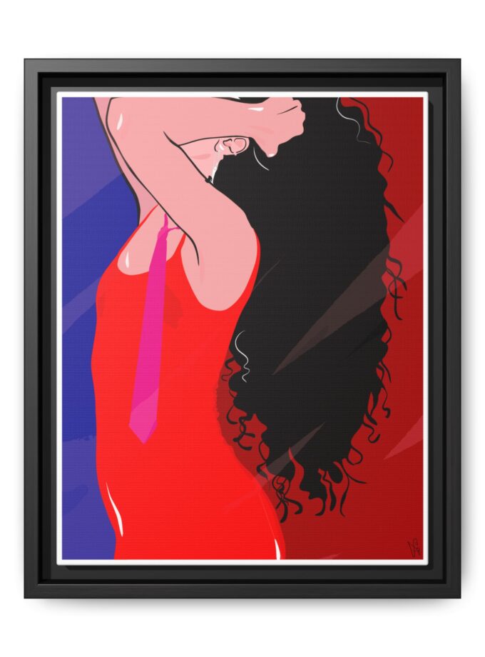 Dirty Mirror Canvas, Framed