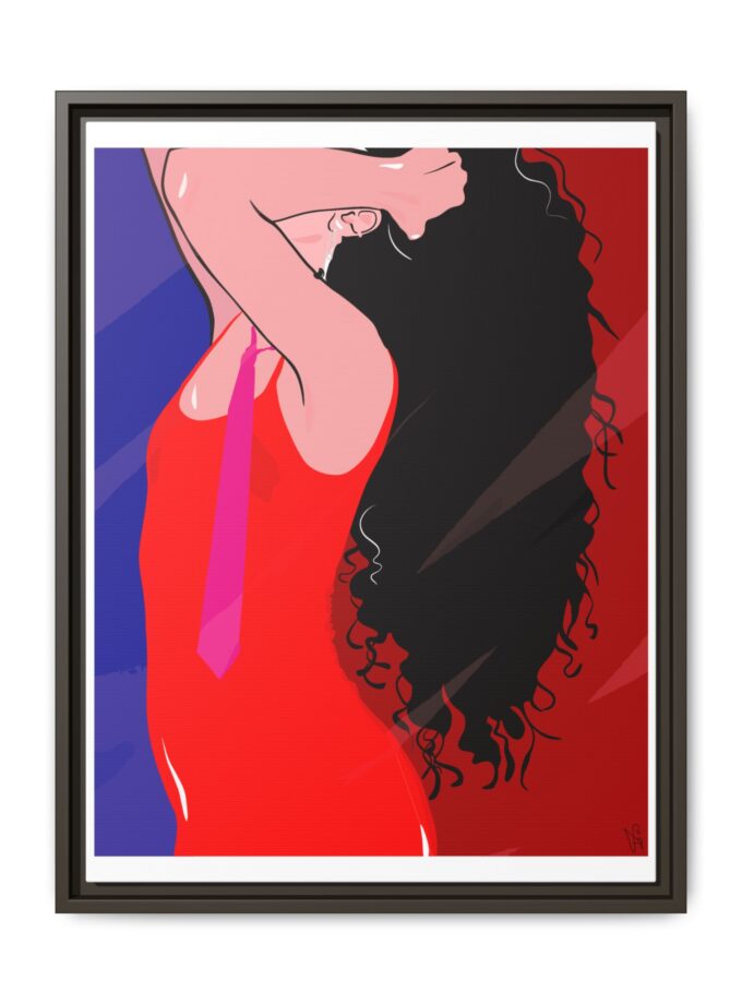 Dirty Mirror Canvas, Framed