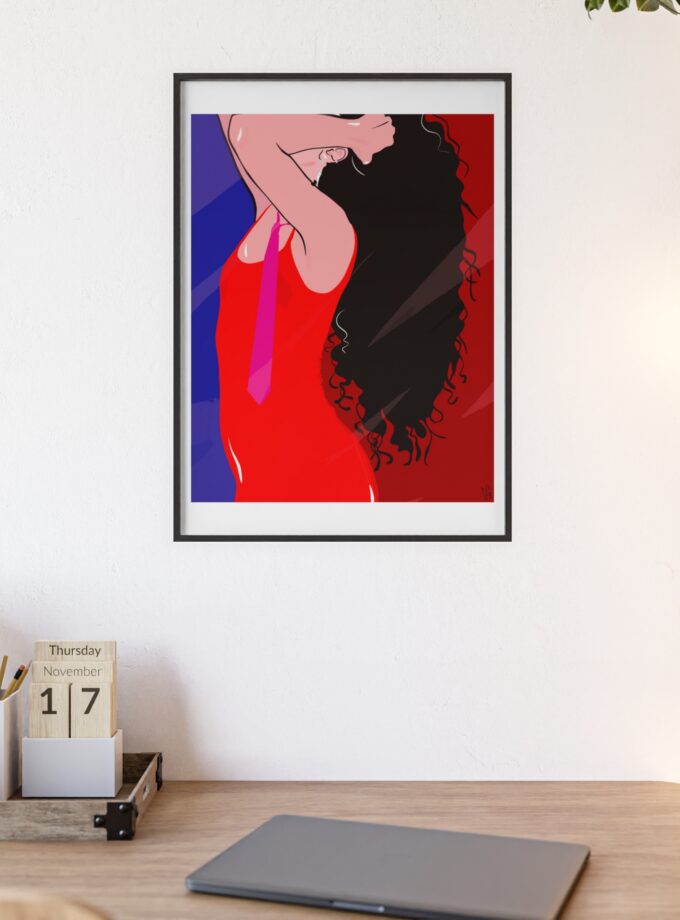 Dirty Mirror Poster, Framed