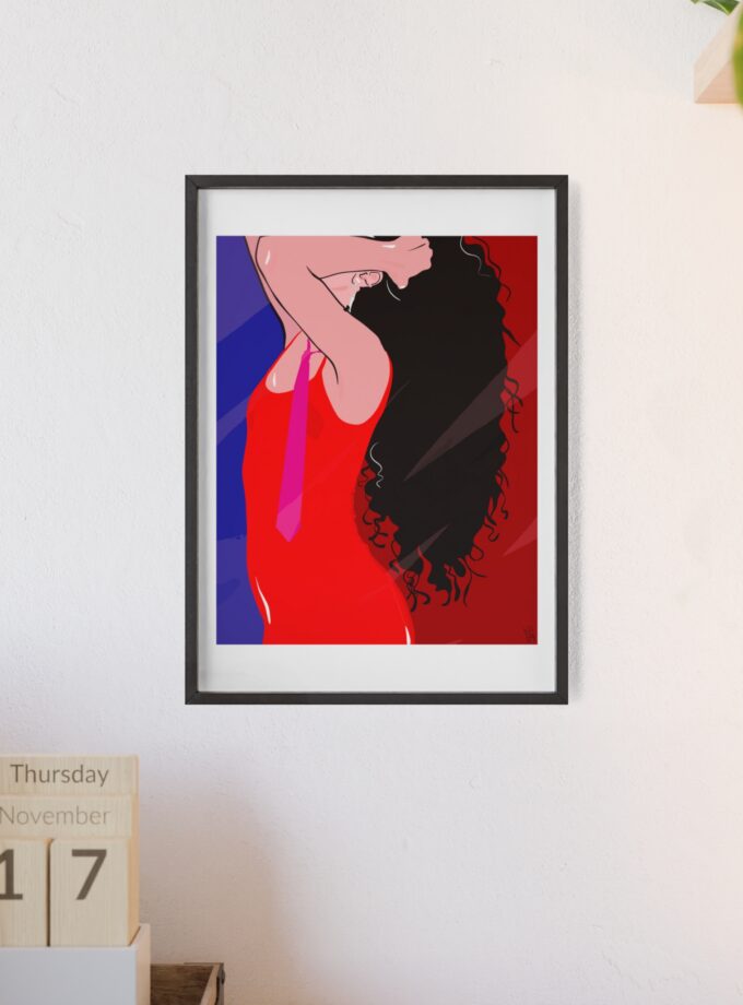 Dirty Mirror Poster, Framed