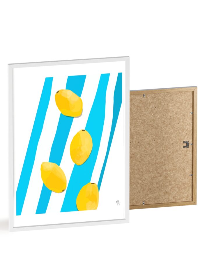Lemon Water Poster, Framed