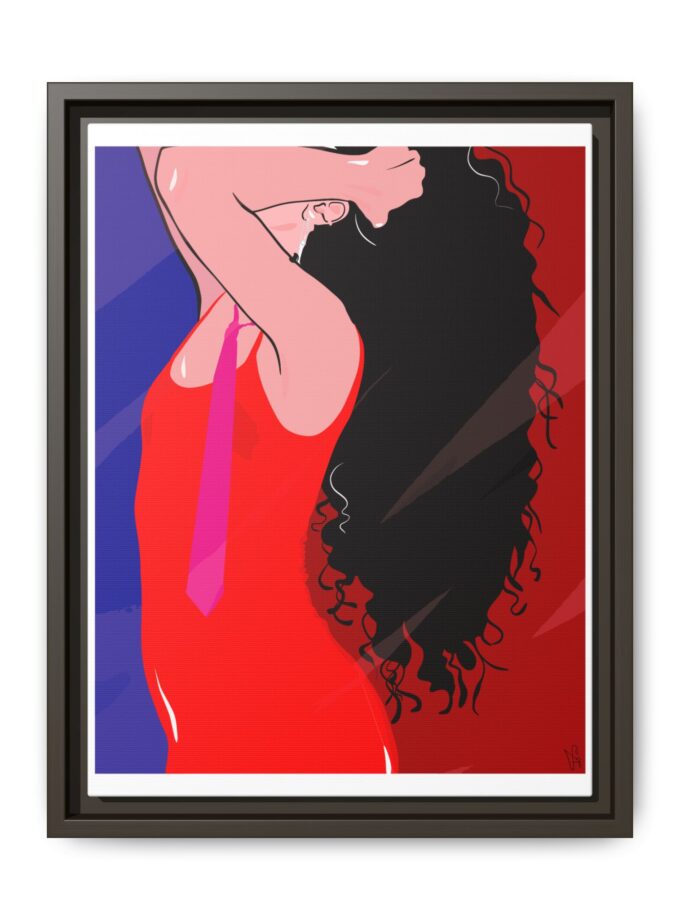 Dirty Mirror Canvas, Framed