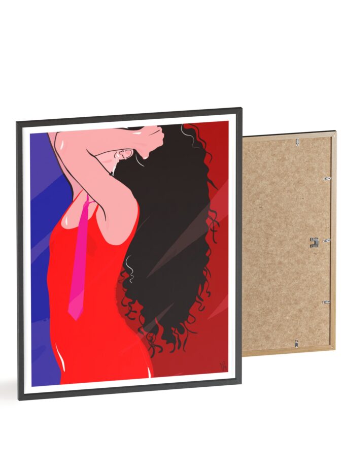 Dirty Mirror Poster, Framed