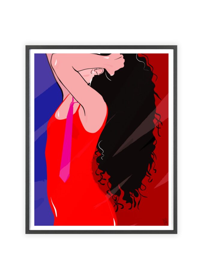 Dirty Mirror Poster, Framed