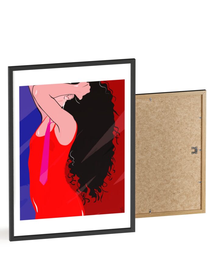 Dirty Mirror Poster, Framed