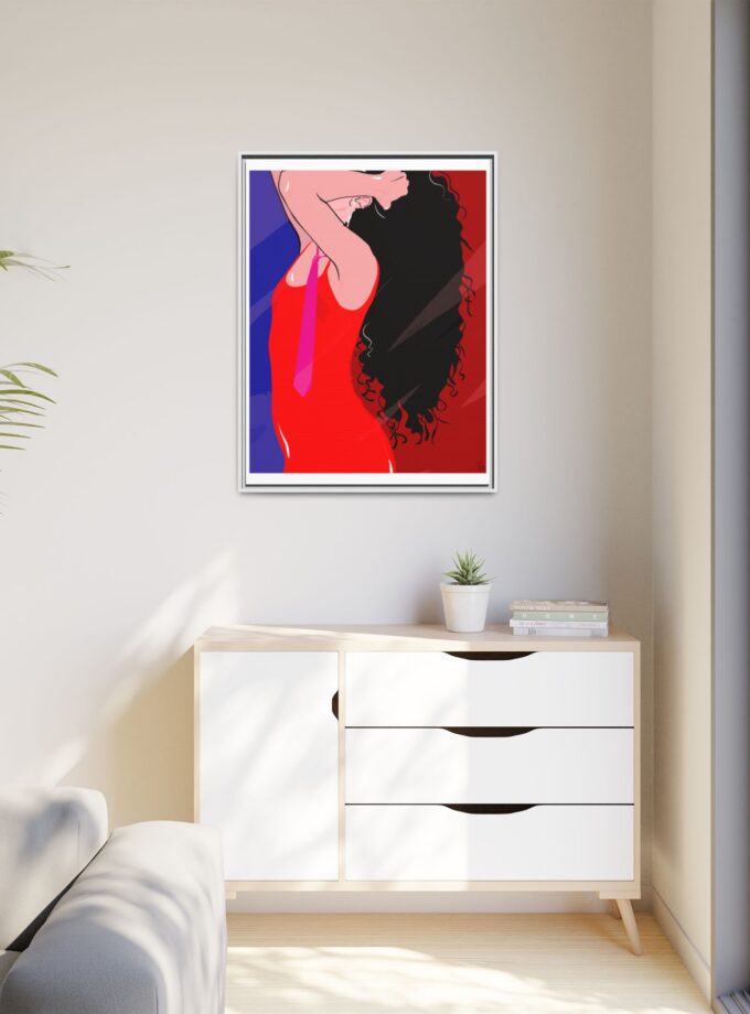 Dirty Mirror Canvas, Framed