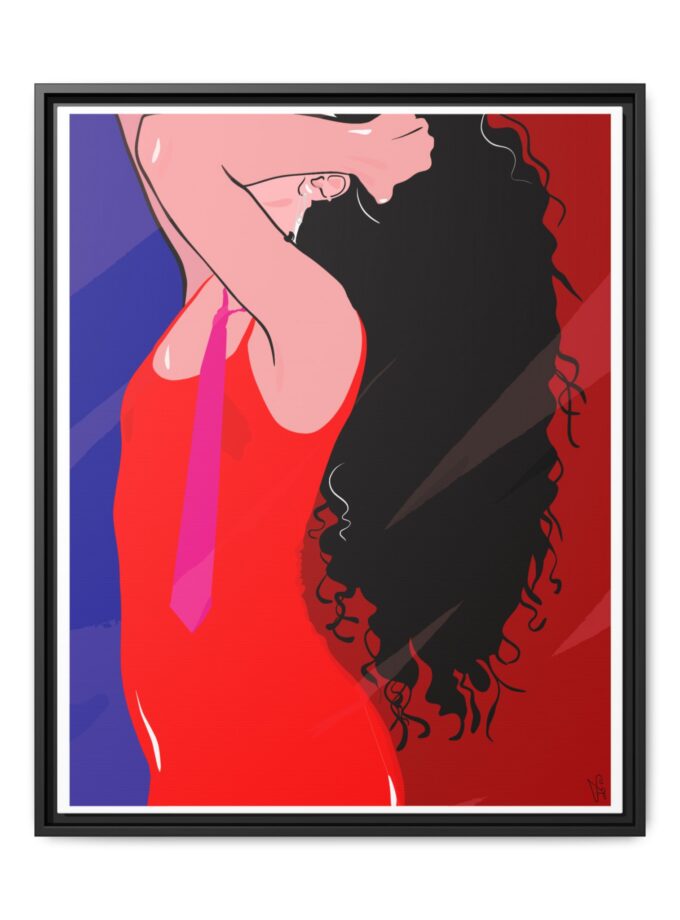 Dirty Mirror Canvas, Framed