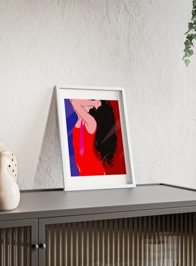 Dirty Mirror Poster, Framed