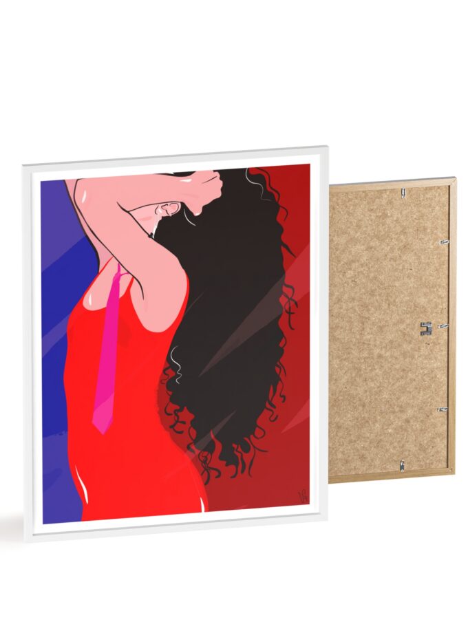 Dirty Mirror Poster, Framed