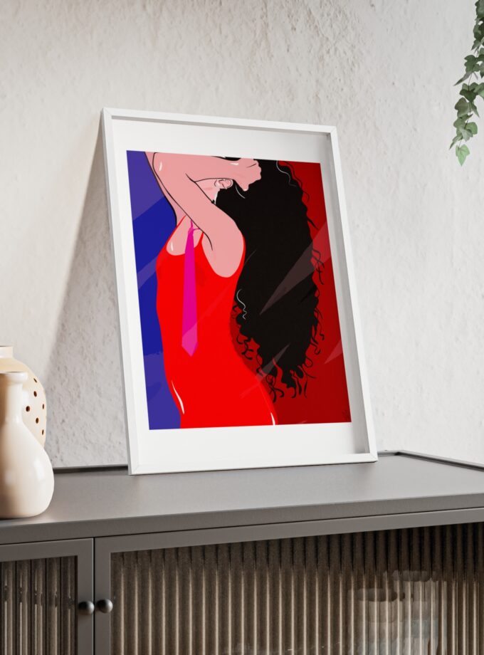 Dirty Mirror Poster, Framed