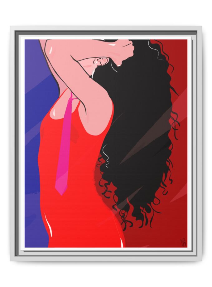 Dirty Mirror Canvas, Framed